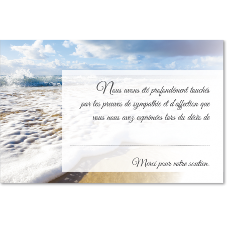 Cartes remerciements préremplies - PR12