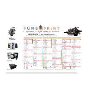 Calendrier souple A4 2018