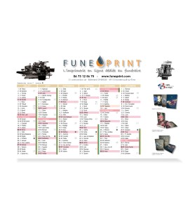 Calendrier souple A4 2018