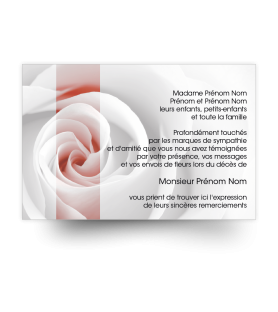 Cartes de remerciements de condoléances personnalisables