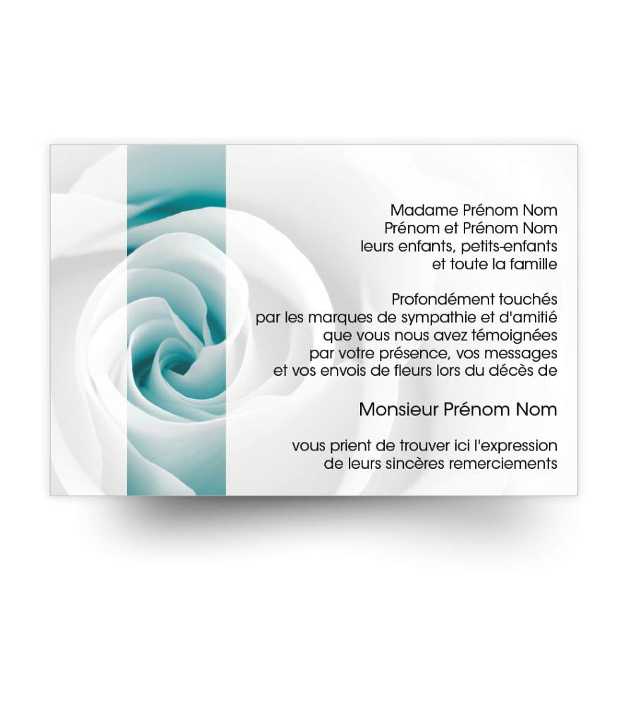 Cartes de remerciements de condoléances personnalisables Cartes de remerciements de condoléances personnalisables