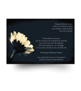Cartes de remerciements de condoléances personnalisables